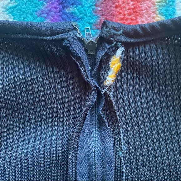 Vintage 60’s Mod style Dress. Long Sleeve. Lace Waist & Arms. U Neckline. Small. - Picture 14 of 16